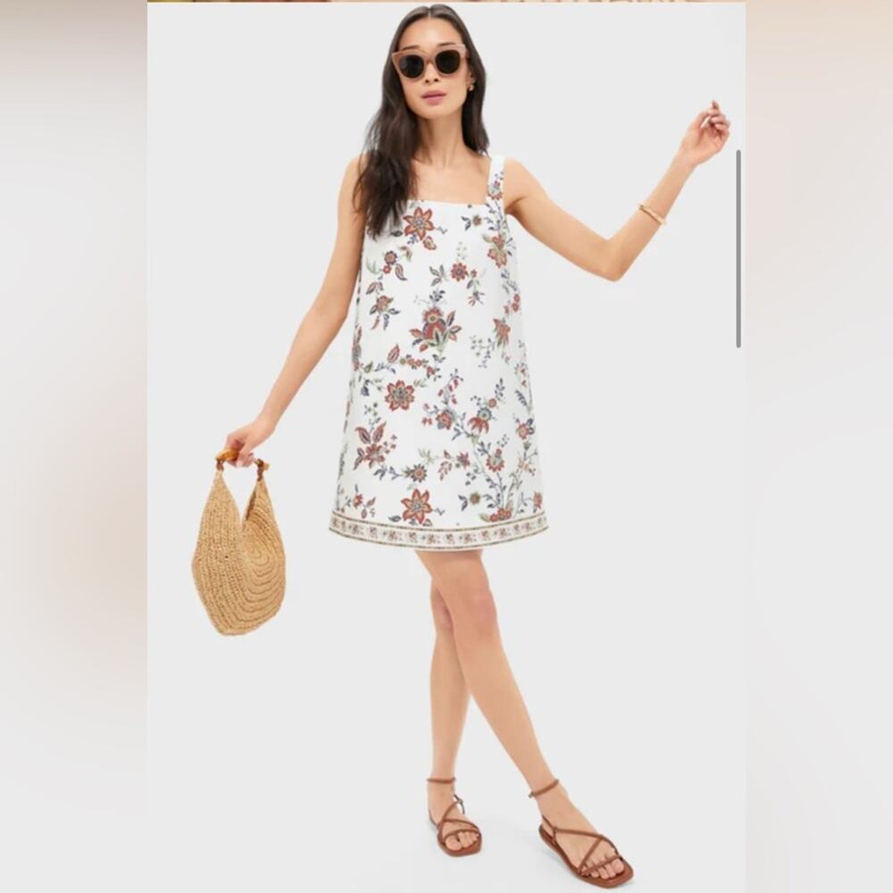 NWT Tuckernuck x Studio McGee Terracotta Chintz Cotton Linen Shift Dress